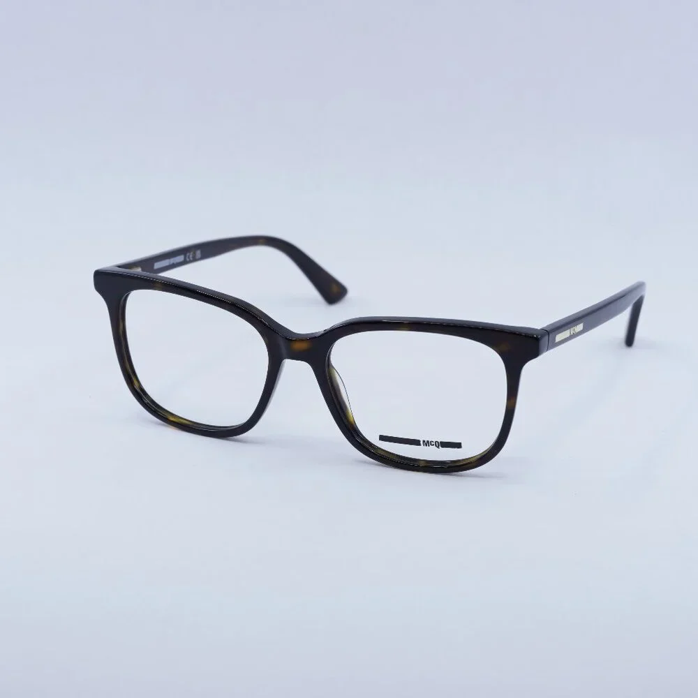 McQ by Alexander McQueen MQ0276O 002 Eyeglasses Havana 52mm Square Frame